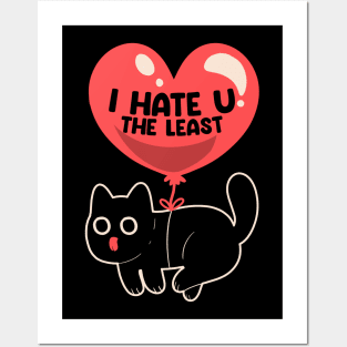 I Hate U The Least Black by Tobe Fonseca Posters and Art